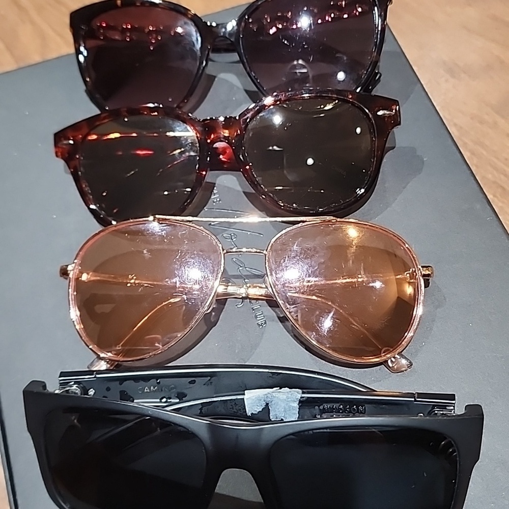 Bundle Stylish Sunglasses Set - Black and Brown